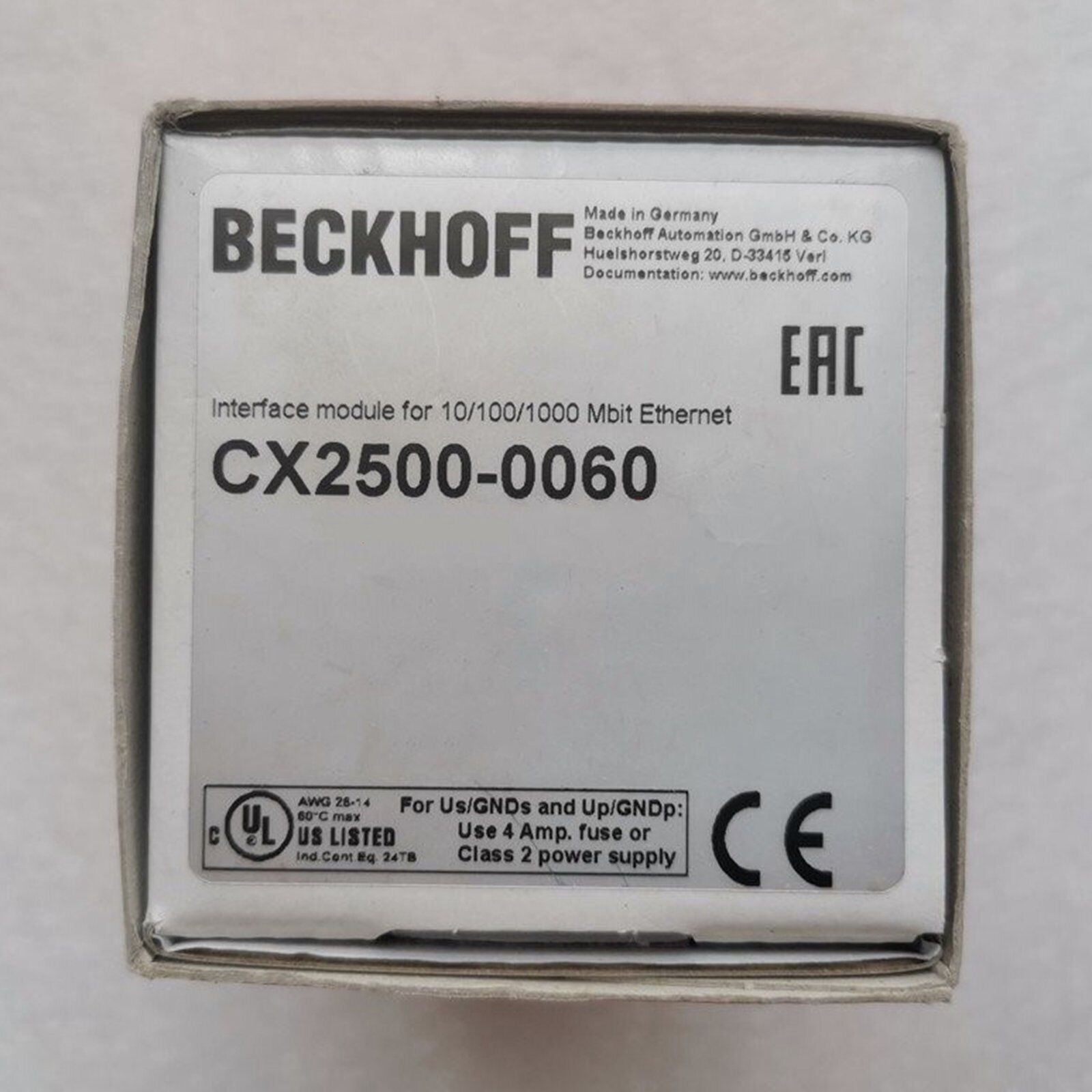 new 1 PC  BECKHOFF CX2500-0060 module In Box