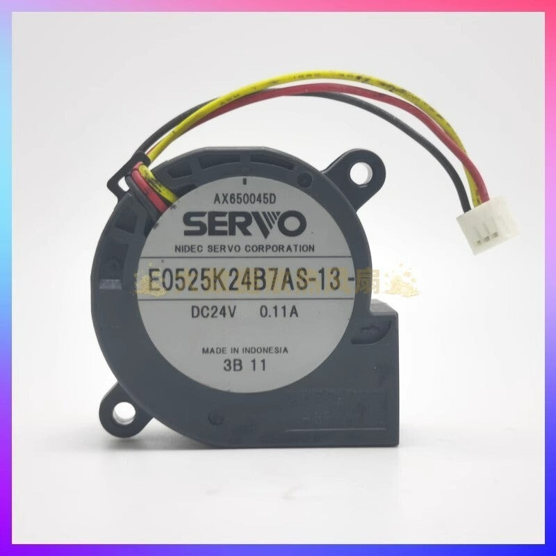 SERVO E0525K24B7AS-13 DC24V 0.11A 5025 3-Pin Centrifugal Turbo Cooling Fan