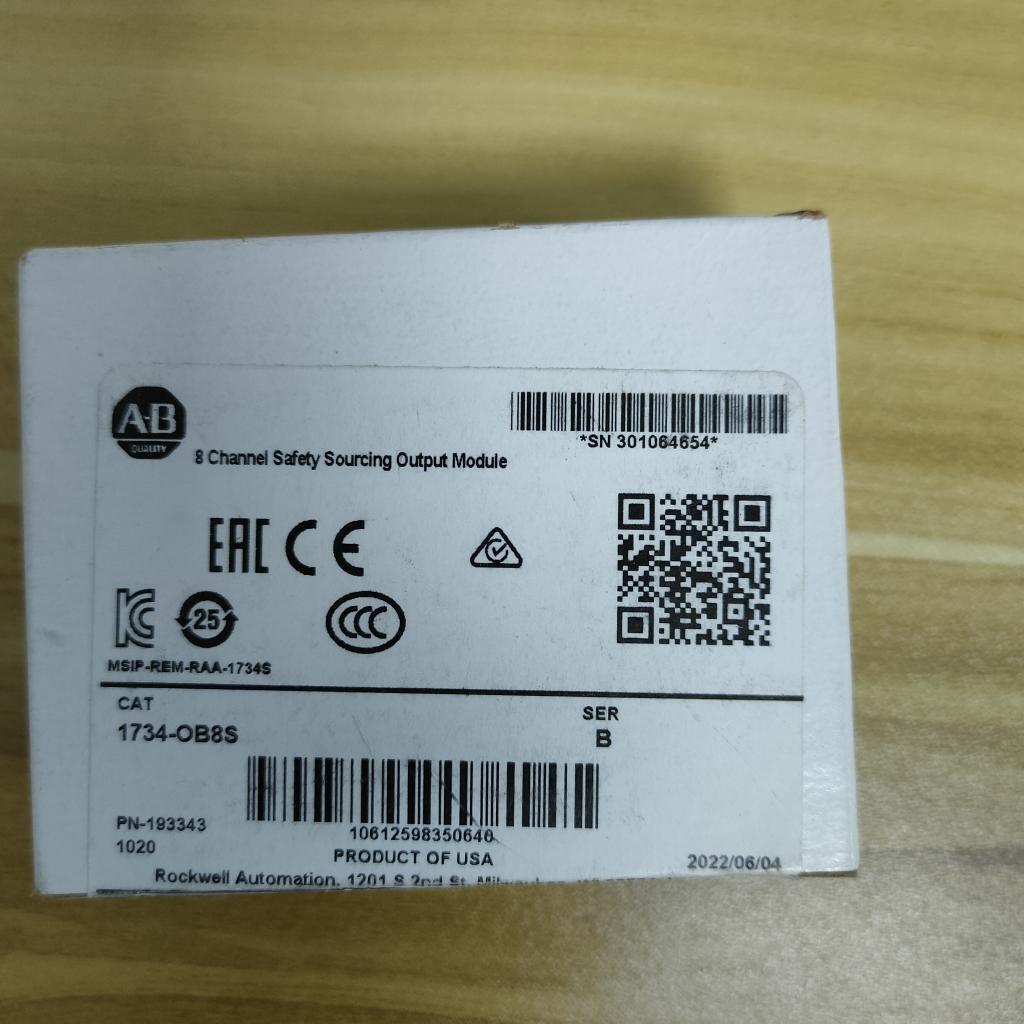 2022 AB 1734OB8S 8 Channel Safety Output Module - AB