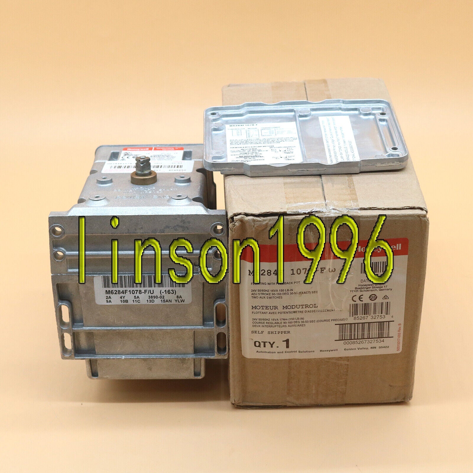 new 1PC  Honeywell Modutrol Motor M6284F1078-F M6284F1078 One year Honeywell