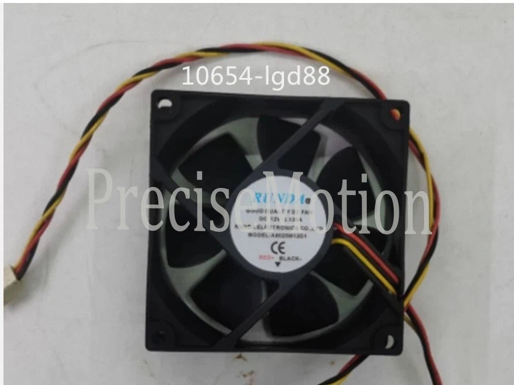 for A8025M12D1 DC 12V 0.130A 80x80x25mm 3-wire Server Cooler Fan 3pin