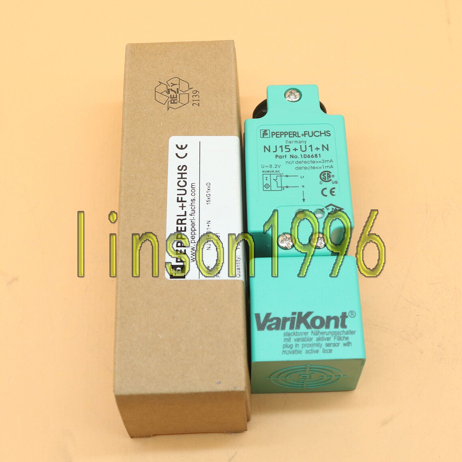 Pepperl+Fuchs Inductive Sensor Proximity Switch NJ15+U1+N - PEPPERL+FUCHS