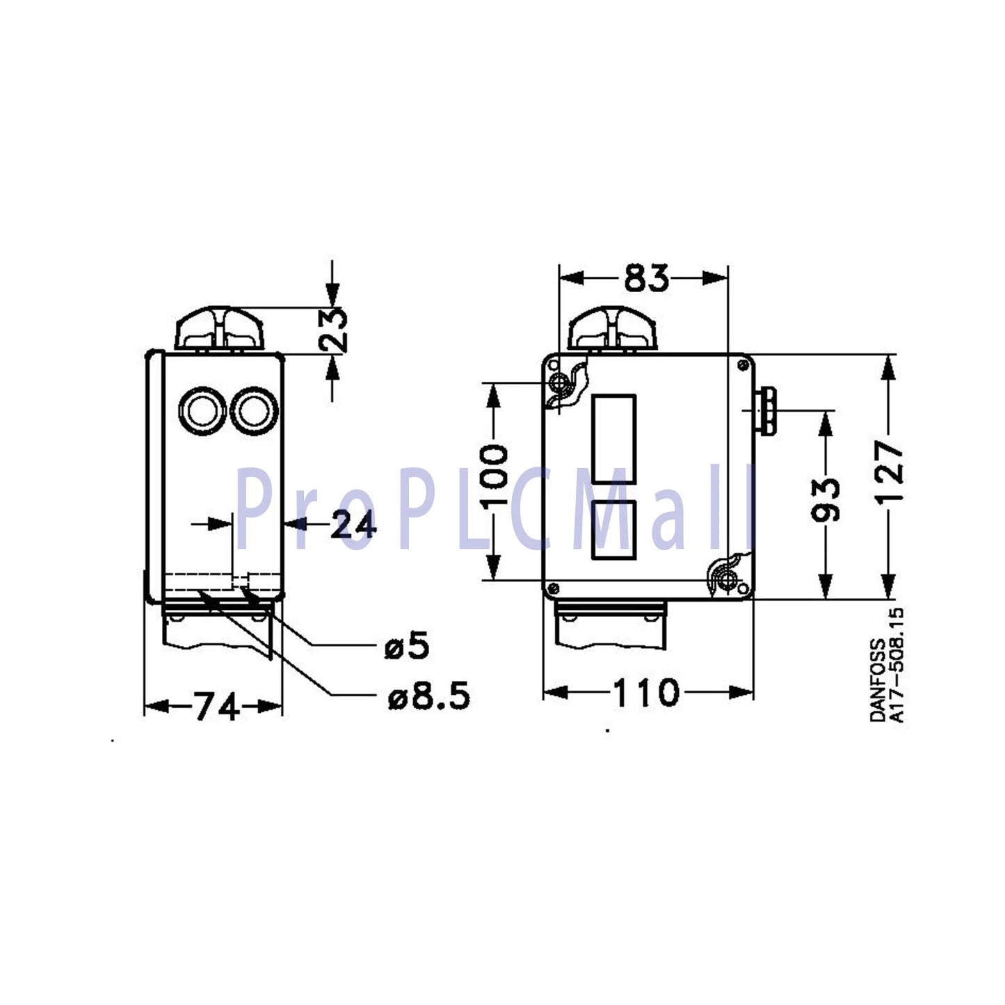 1PC~DANFOSS 017-520366 Pressure Switch ~