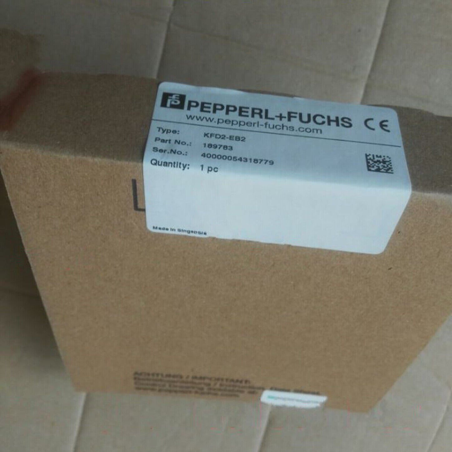 Pepperl+Fuchs KFD2-EB2 Redundant Power Feed Module in Box – High-Ridelity Power Supply - PEPPERL+FUCHS