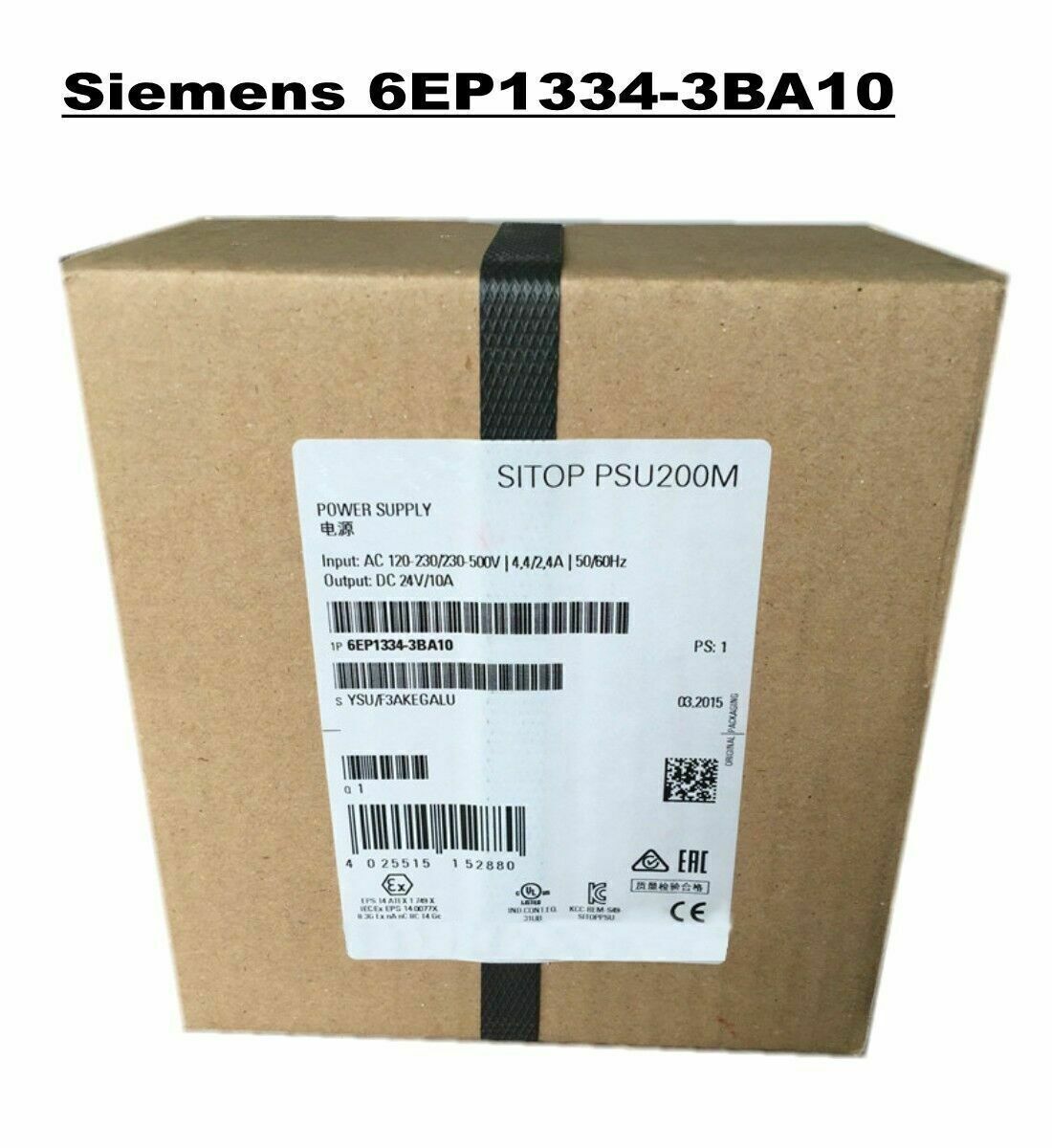 New 6EP1334-3BA10 SITOP PSU200M Switching Power Supply - SITOP