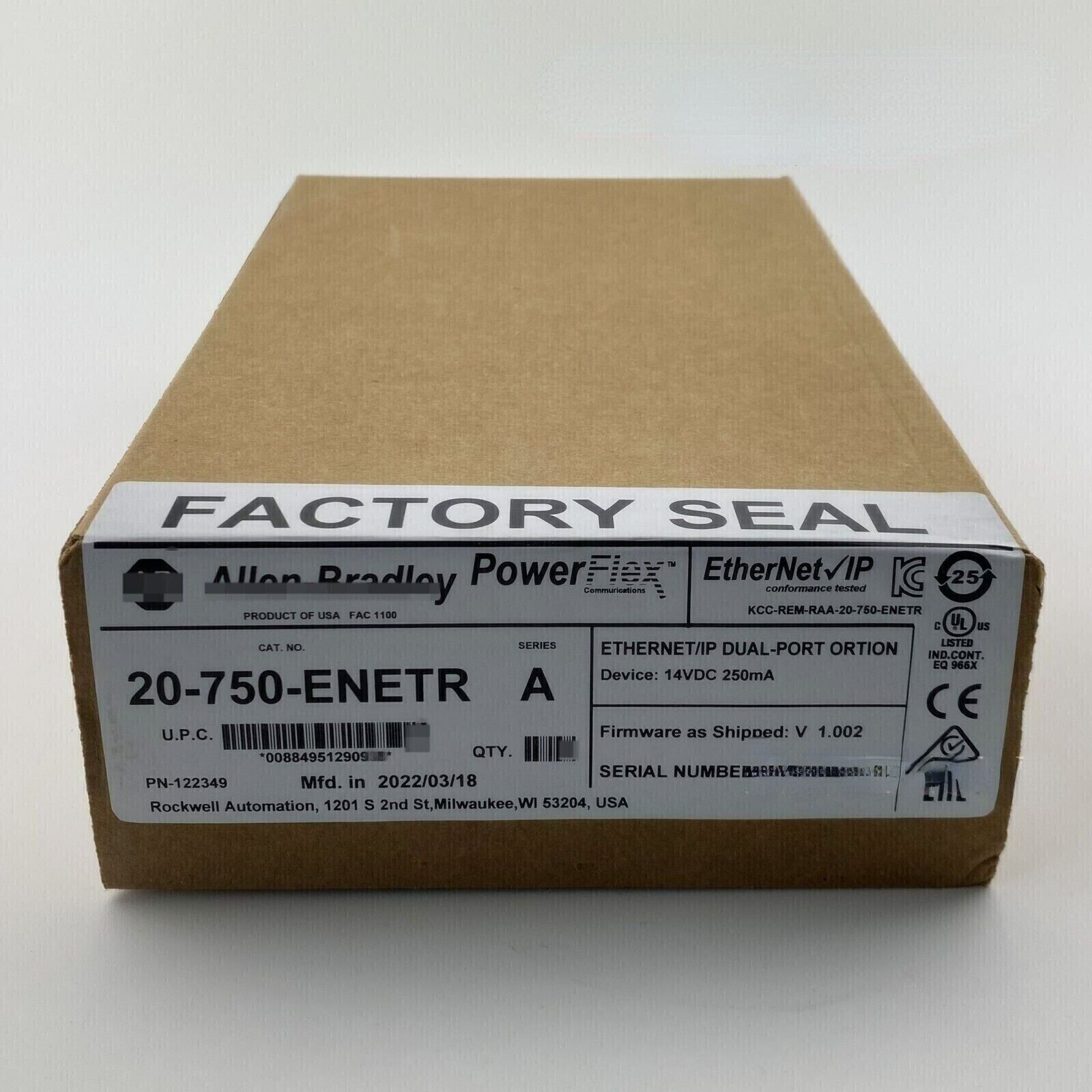 Allen Bradley PowerFlex 750 2-P ENet/IP Module 20-750-ENETR - ALLEN BRADLEY