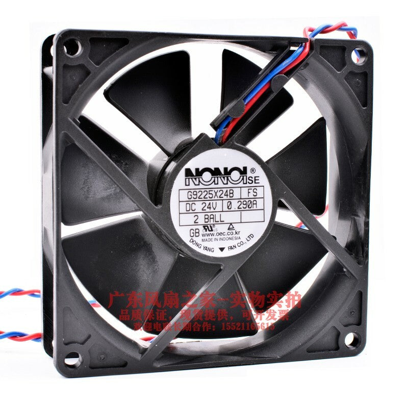 new NONOIse G9225X24B FS Double ball large air volume cooling fan 24V 0.29A 92*92*25