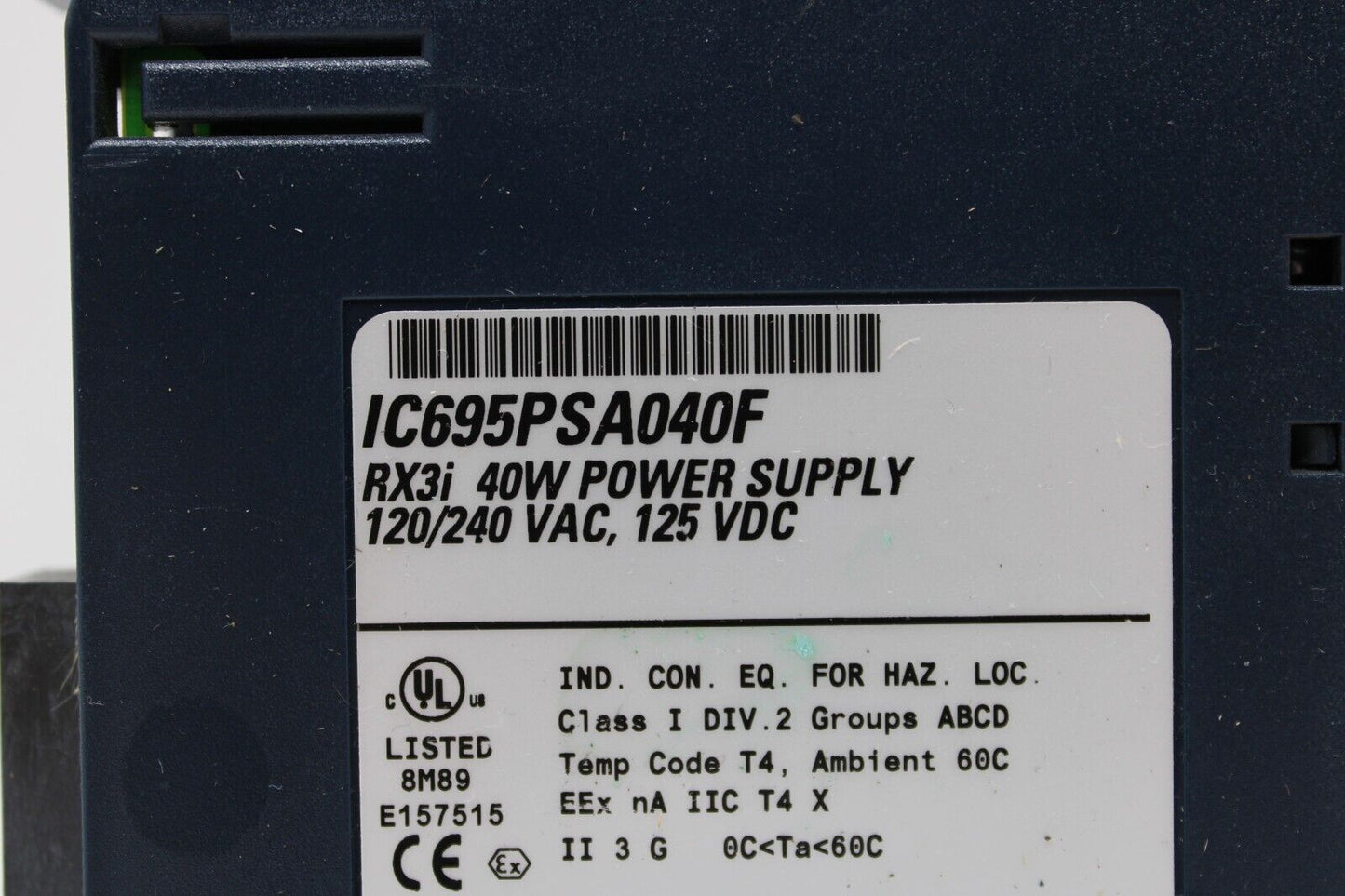 used GE Fanuc IC695PSA040F Power Supply - GE