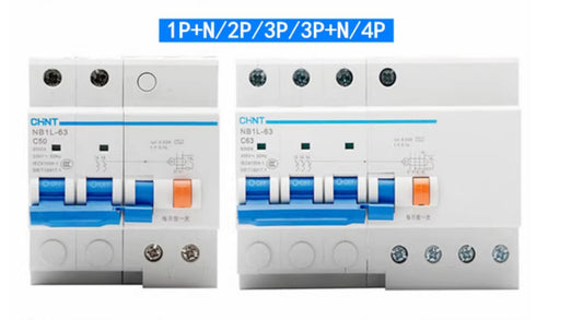 Chint NB1L Series NB1L-63 Air-Switch Circuit Breaker Type C