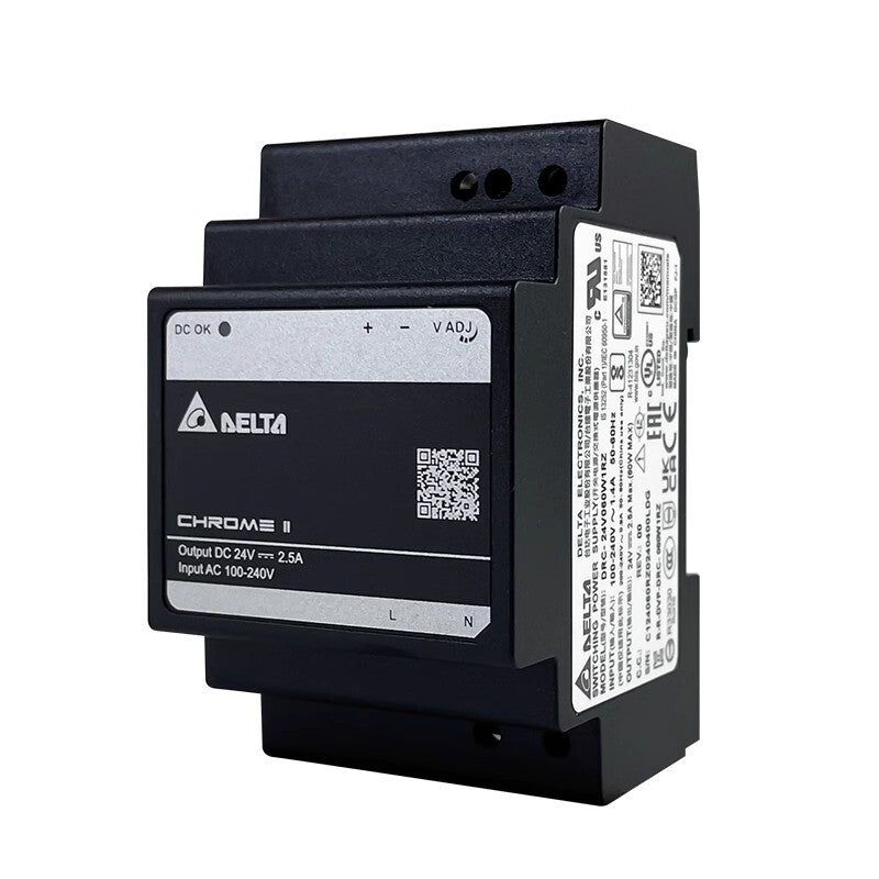 1PCS Delta 04028DA-24R-AUF 24V 2.5A DIN Rail Switching Power Supply