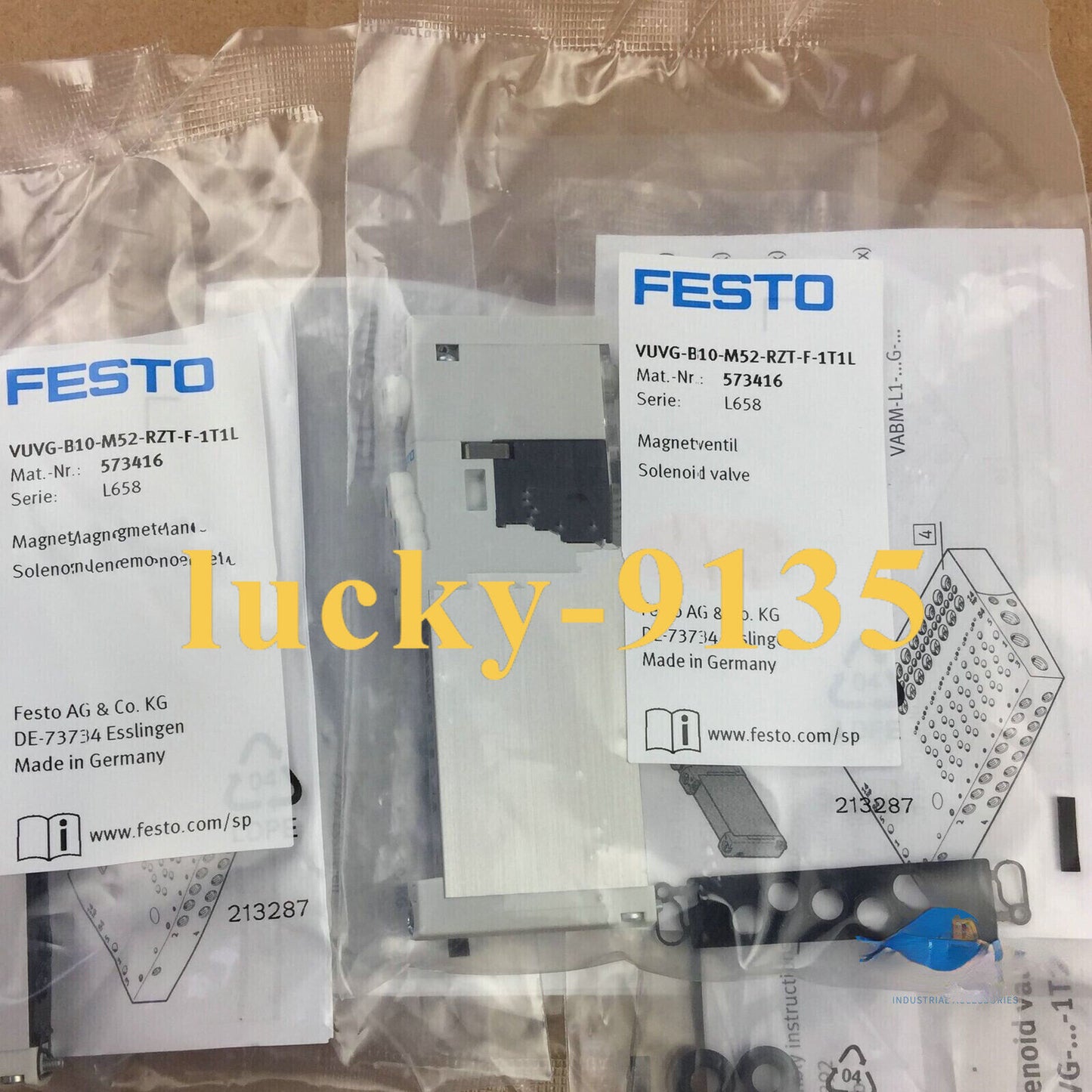 FESTO VUVG-B10-M52-RZT-F-1T1L Solenoid Valve - FESTO