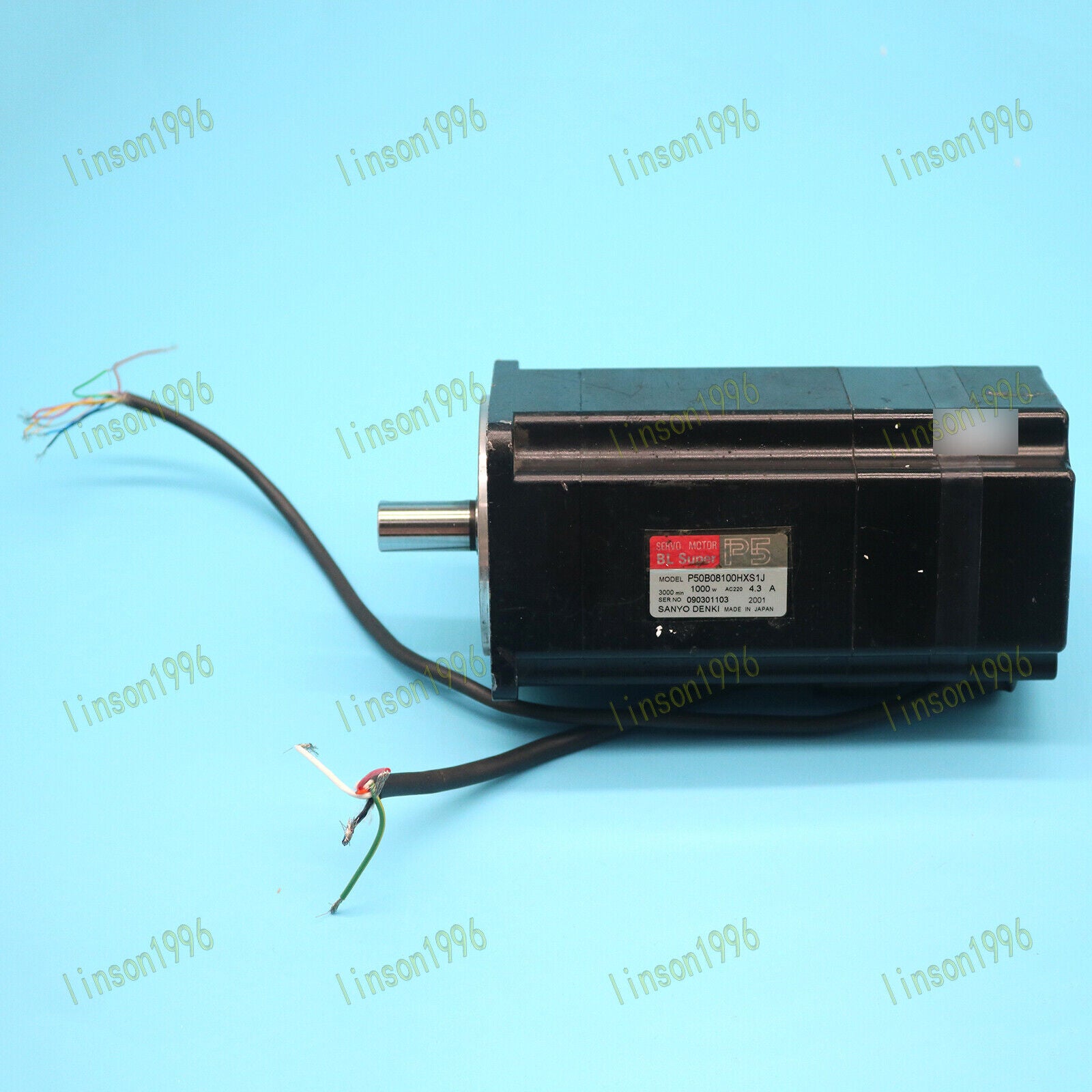 used 1pc  P50B08100HXS1J For Sanyo DENKI  AC Servo Motor Tested Good Condition Sanyo