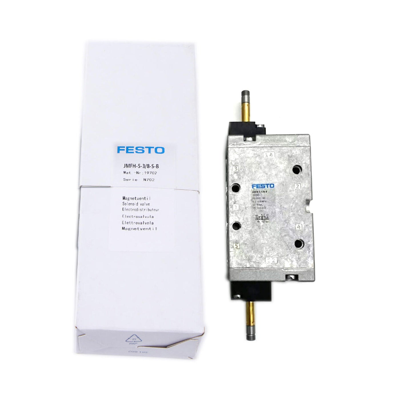 new 1PCS FESTO JMFH-5-3/8-S-B 19702 Solenoid Valve - FESTO
