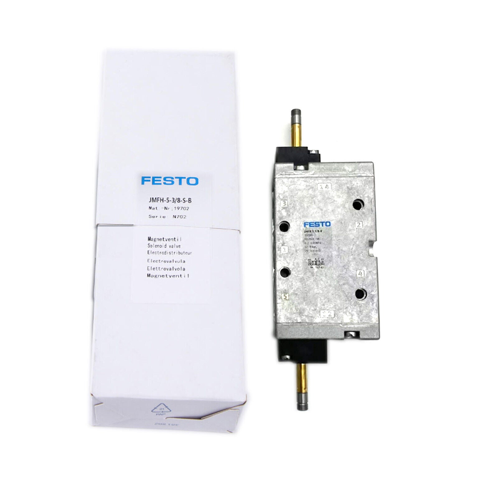 new 1PCS FESTO JMFH-5-3/8-S-B 19702 Solenoid Valve - FESTO