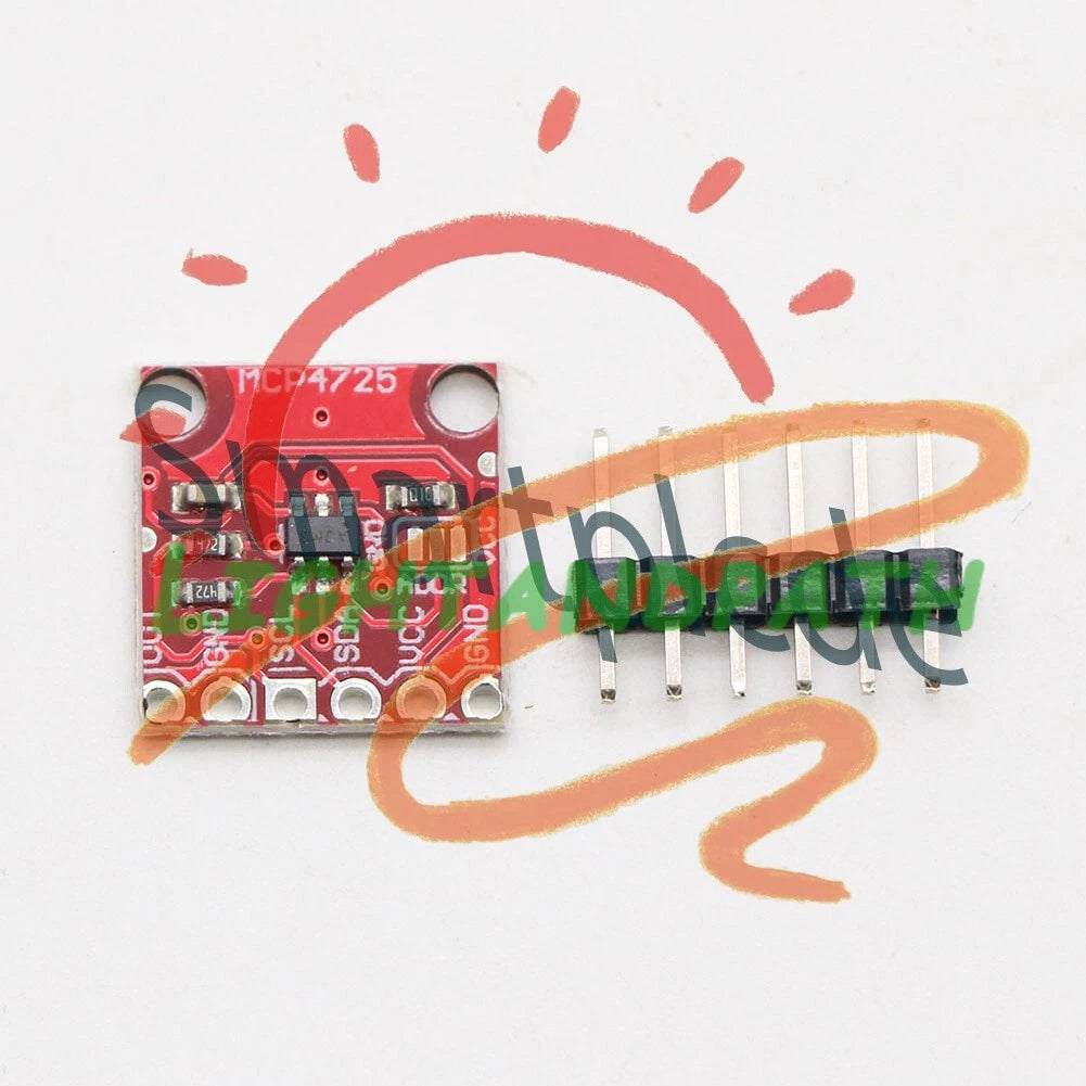 1PC MCP4725 module I2C interface Breakout development board 12-bit DAC module