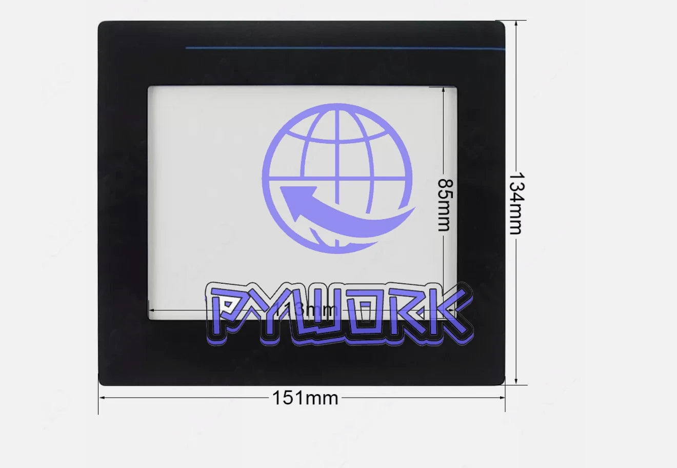 1x 2711-T6C1L1 Front Case for 2711-T6C10L1 Cover with Touch Screen+ Overlay~