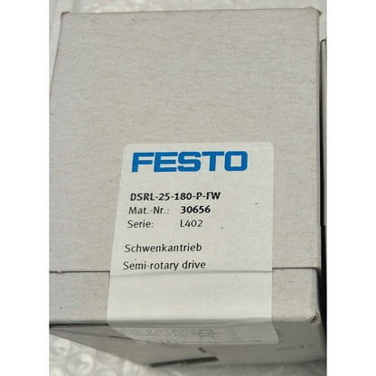 new ONE FESTO Pendulum cylinder DSRL-25-180-P-FW 30656 - FESTO