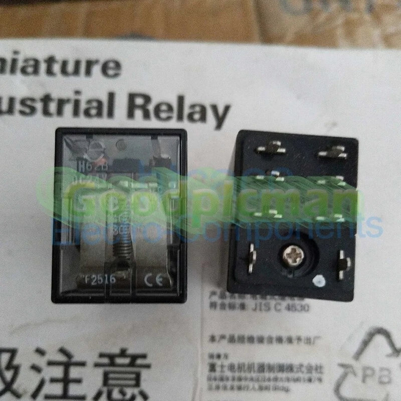 HH62B-DC24V FUJI Safety Relay 10A 24VDC 8 Pins 2pcs