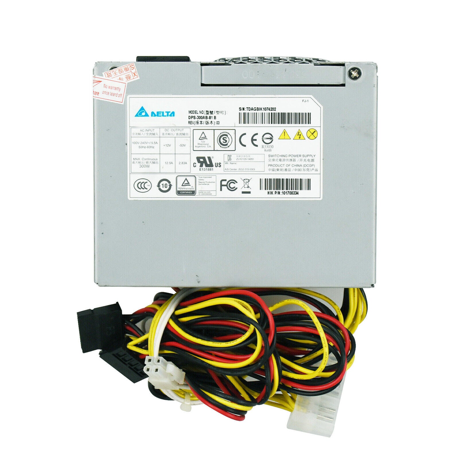 IN-BOX DELTA DPS-300AB-81B PROFESSIONAL HARD DISK RECORDER POWER SUPPLY - DELTA