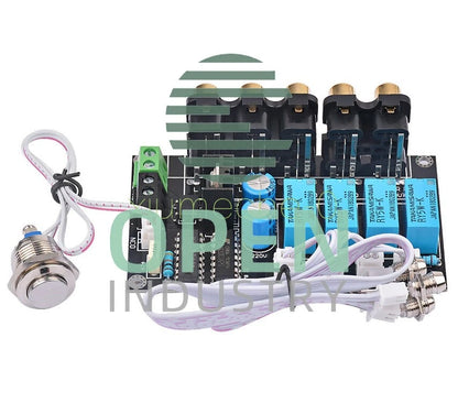 Stereo Amplifier Four Way HIFI DC AC Audio Switch Board Relay Control