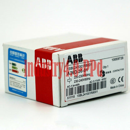 ABB A26D3001 220V Contactor - ABB