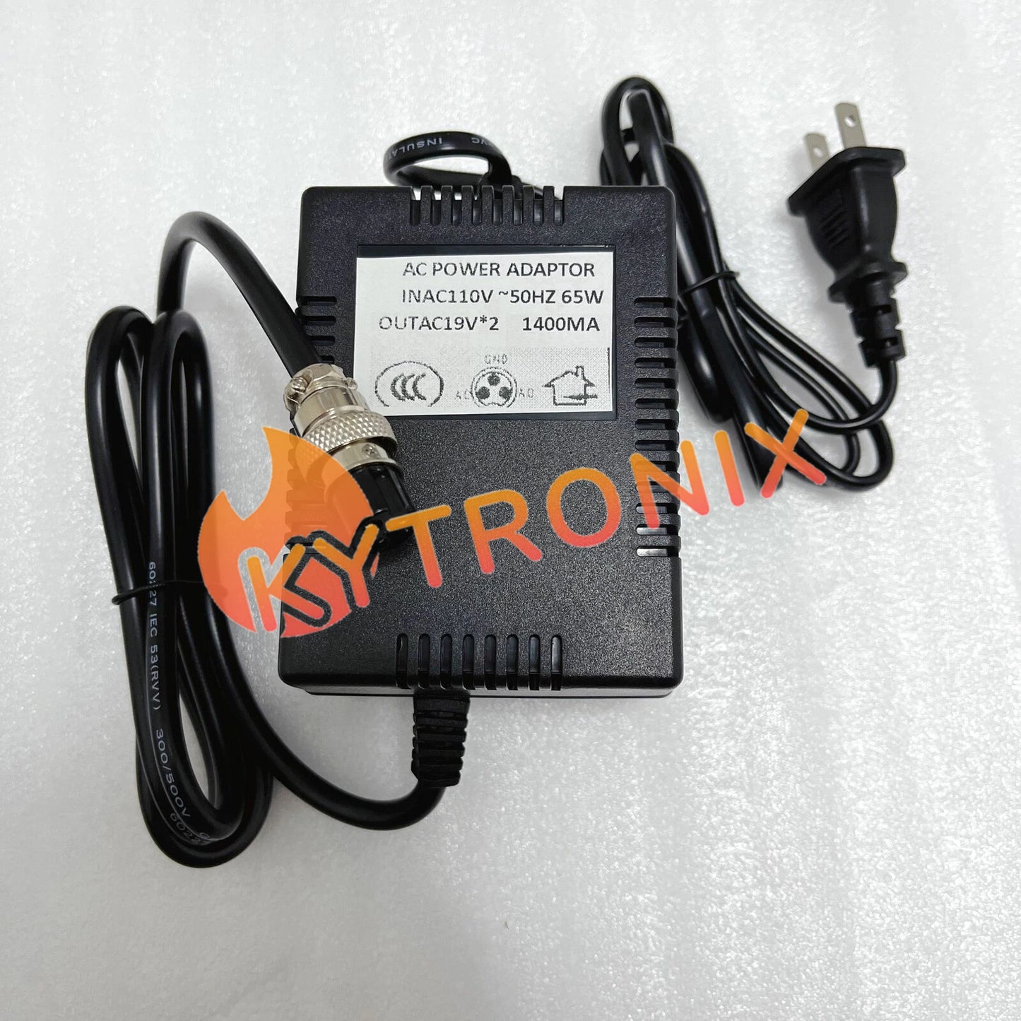 For BEHRINGER MX2004A 110V AC dual 19V mixer power adapter transformer 3-holes