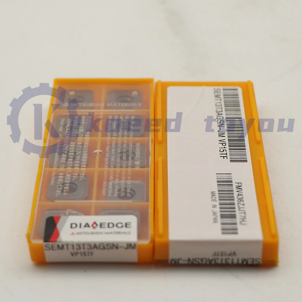 10PCS/BOX MITSUBISHI Carbide Inserts SEMT13T3AGSN-JM VP15TF