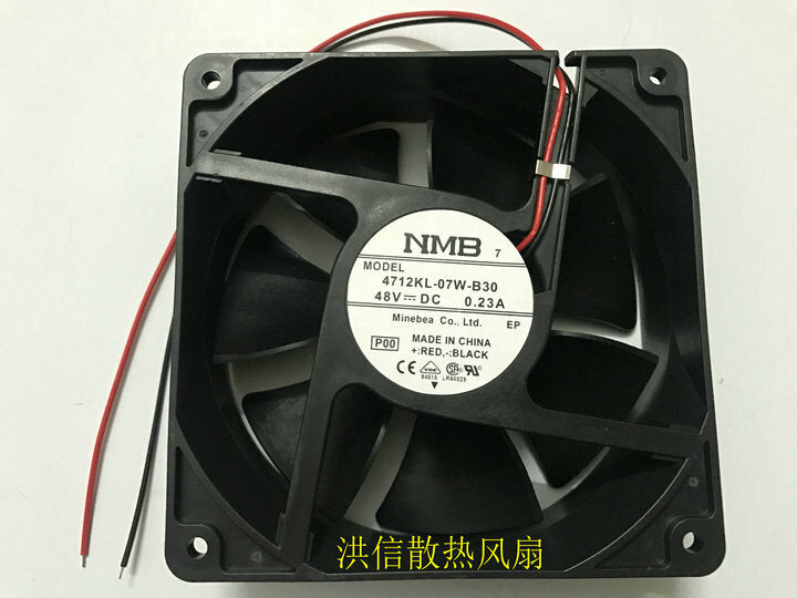 1pcs NMB 4712KL-07W-B30 DC48V 0.23A 120**32MM 2-wire equipment fan