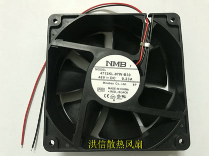 1pcs NMB 4712KL-07W-B30 DC48V 0.23A 120**32MM 2-wire equipment fan