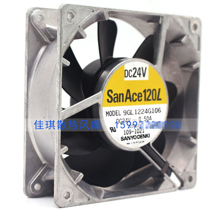 1pcs Sanyo 9GL1224G106 12cm 12038 24V 0.50A large air volume cooling fan