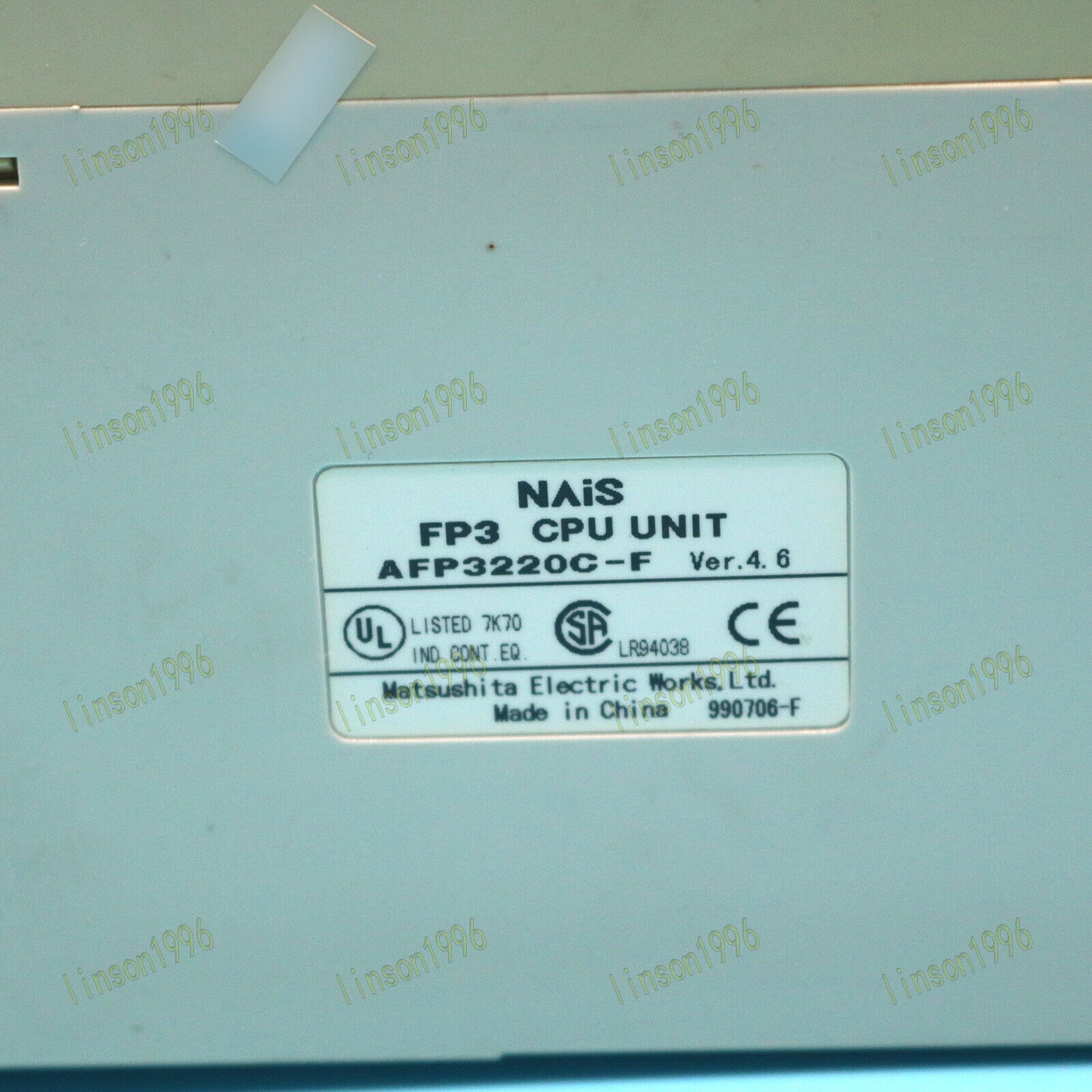 Used NAIS CPU Unit for Panasonic AFP3220C-F FP3 - PANASONIC