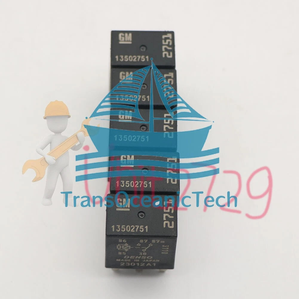 5Pcs 13502751 2751 DENSO Automotive Relay 5 Pins