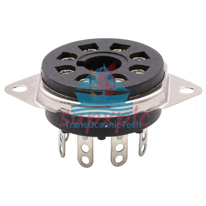 5PCS 8pin Bakelite Octal Valve Tube Socket For EL34 6V6 6L6 KT88 Chassis Mount