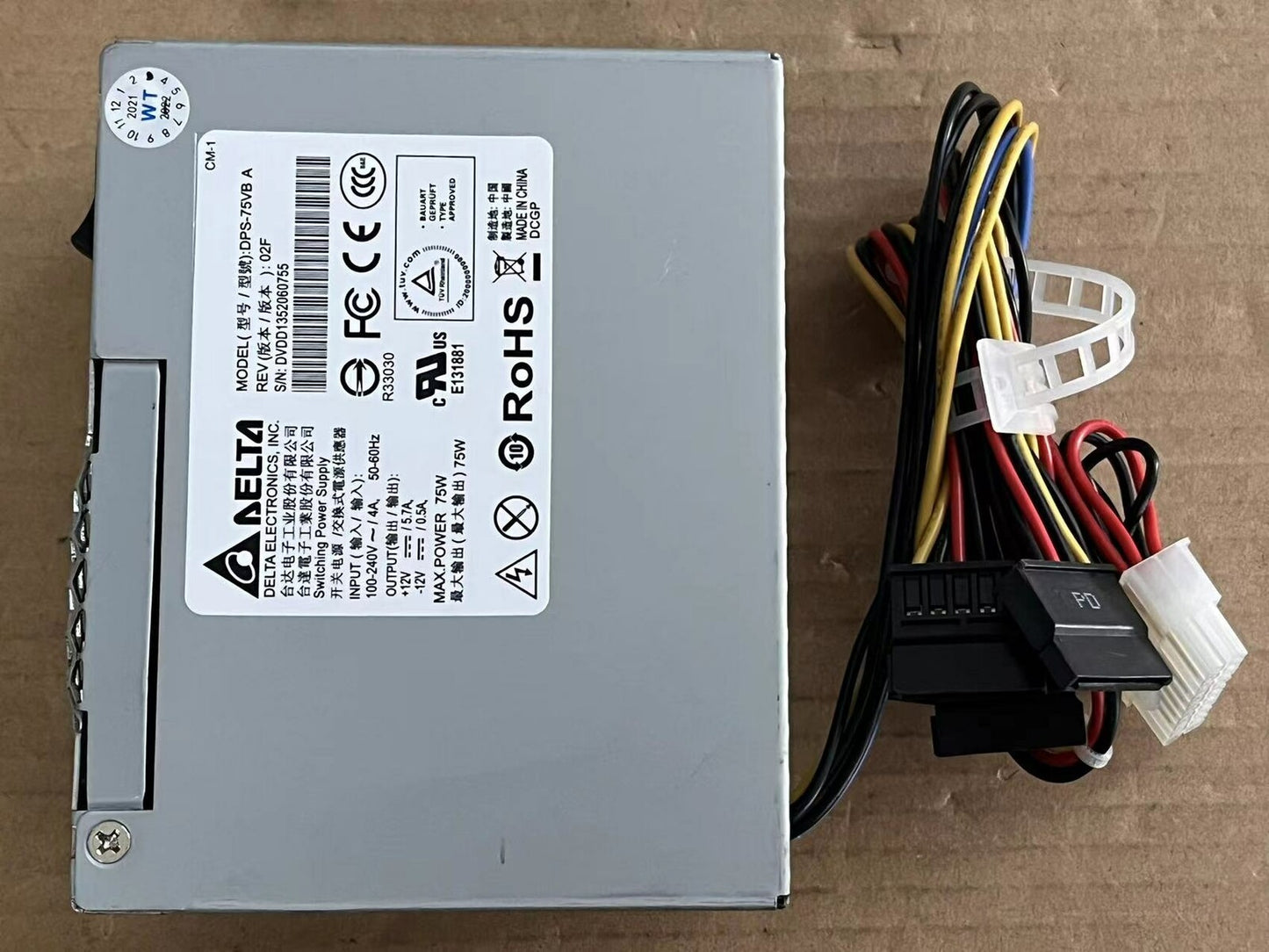 Delta DPS-75VB A for Dahua DVR power supply 12v 5.7A 12V0.5A Very good quality