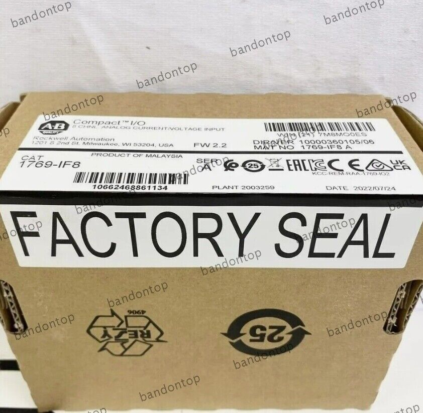 New Factory Sealed AB 1769IF8 CompactLogix 8 Pt Analog Input Module - COMPACTLOGIX