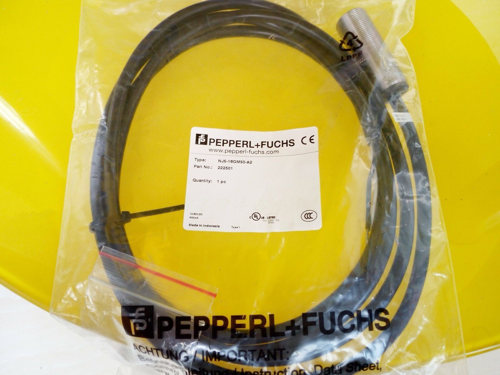 Pepperl+Fuchs NJ5-18GM50 Proximity Switch - PEPPERL+FUCHS