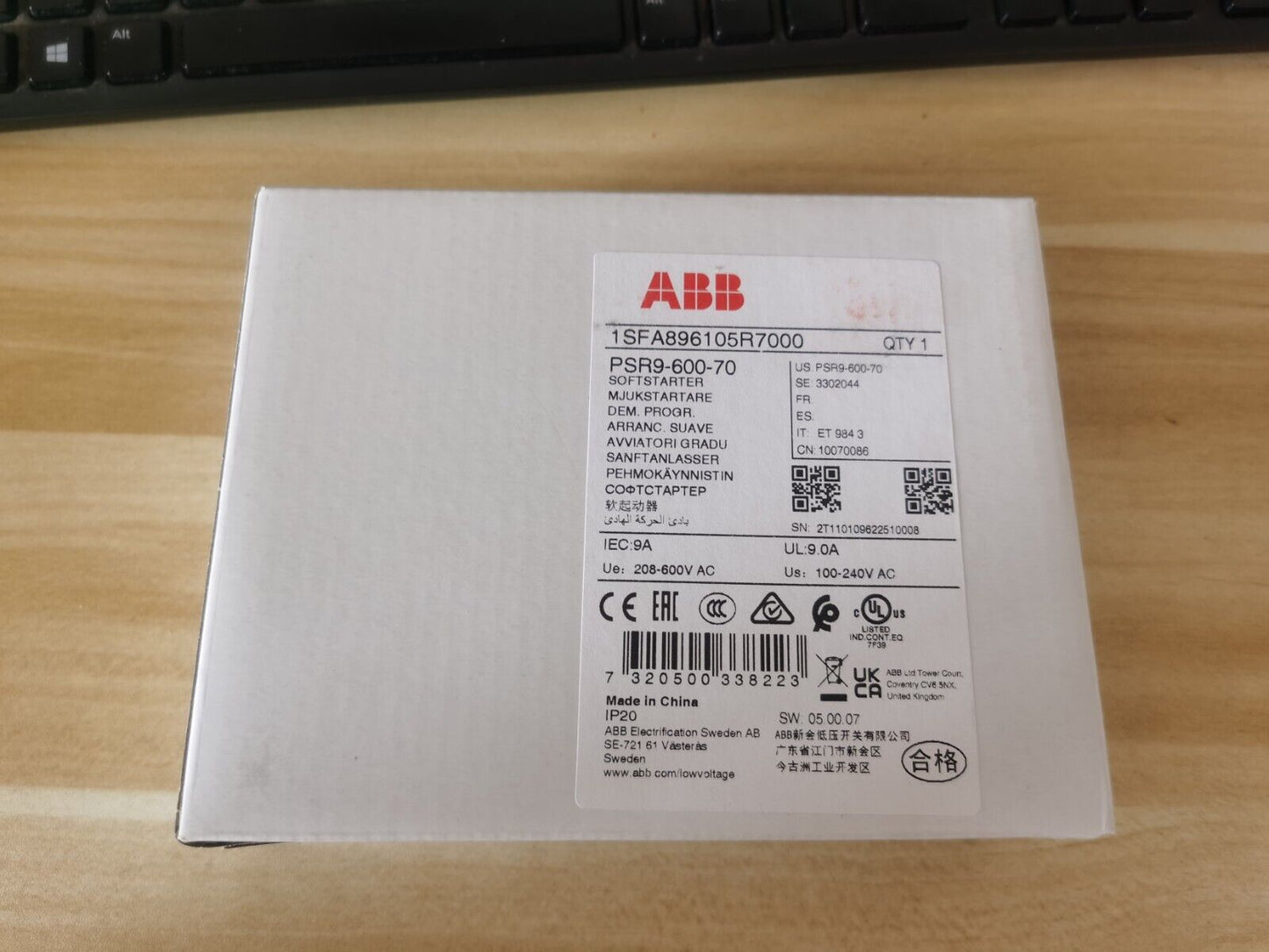 new 1PC ABB PSR9-600-70 1SFA896105R7000 Soft Starter In Box - ABB