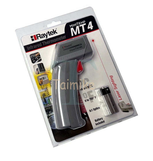 Raytek MiniTemp MT4 Laser Non-Contact Infrared Thermometer - Gray