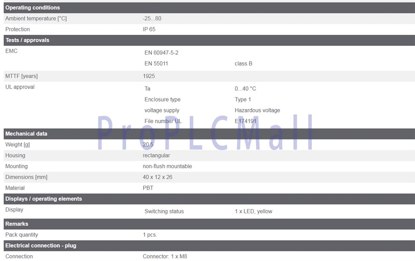 1PC~IFM IN5212 Inductive Sensor 10...36 DC PNP ~