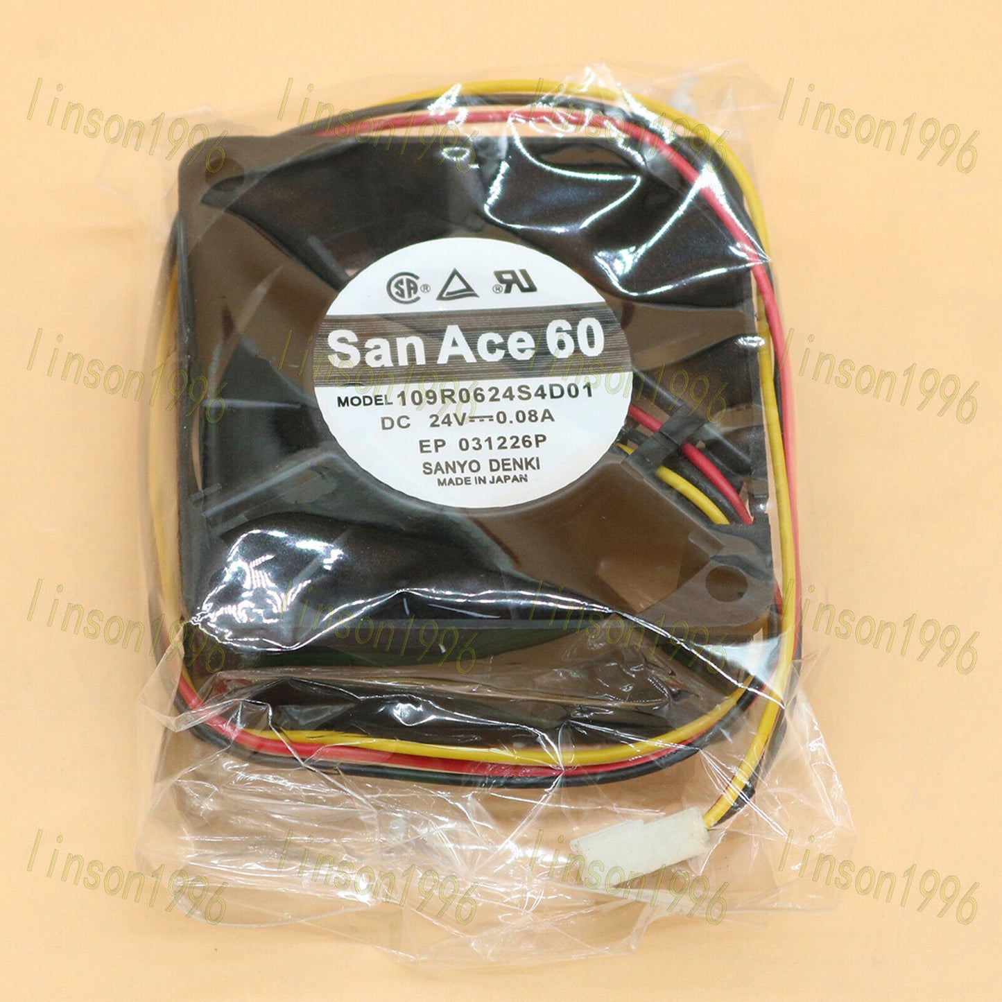 109R0624S4D01 cooling fan SANYO San Ace60 24V 0.08A - SANYO SAN ACE