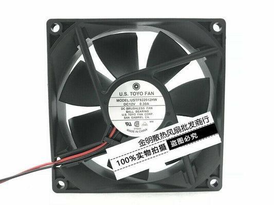 new U.S.TOYO FAN 9025 9CM USTF922512HW 12V 0.30A 2-wire DC cooling fan