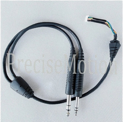 for Bose A20 Ation Headset Stereo Double Dual Plug Adapter Cable