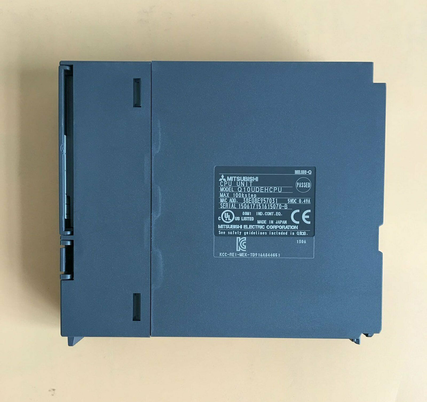 Used Mitsubishi Q Series CPU Module Q10UDEH Tested Good Condition - MITSUBISHI
