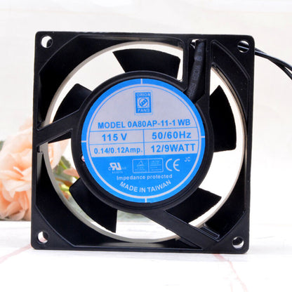 1pcs  OrionFans 0A80AP-11-1 WB 8cm 115v0.12A 8038 cabinet cooling axial fan