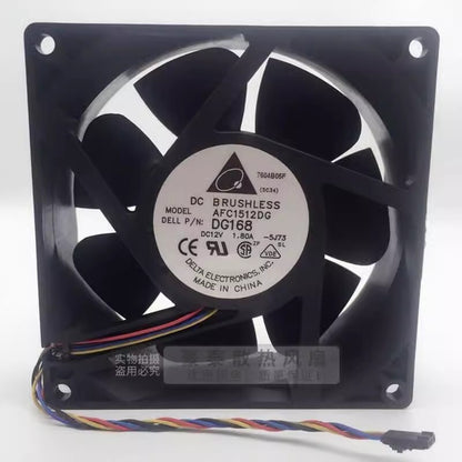 Delta AFC1512DG 15050 DC12V 1.80A 4-Wire Cooling Fan
