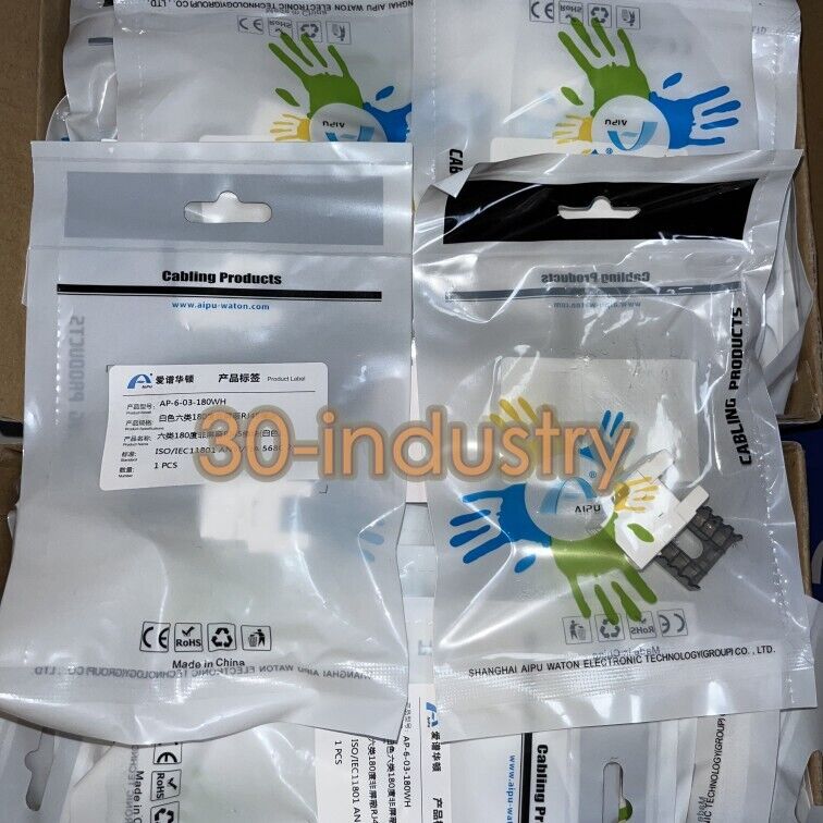 50 New AP-6-03-180WH Category 6 Unshielded Network Module White - KOEED