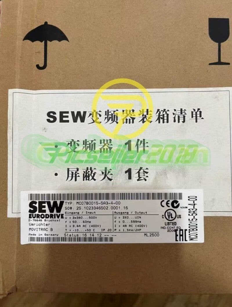 1 pcs SEW inverter MC07B0015-5A3-4-00 UPS