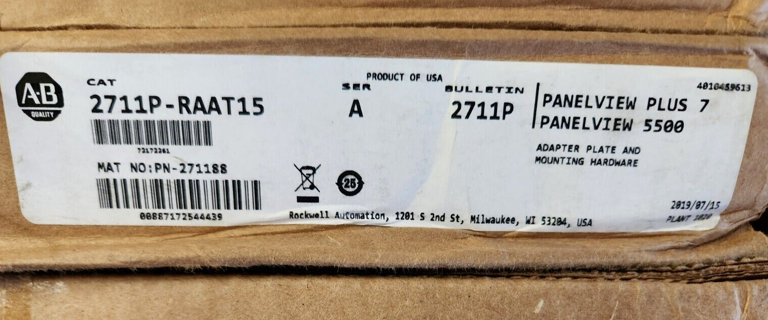 Allen Bradley 2711P-RAAT15 Adapter Plate for PanelView Plus 7/5500 - ALLEN BRADLEY