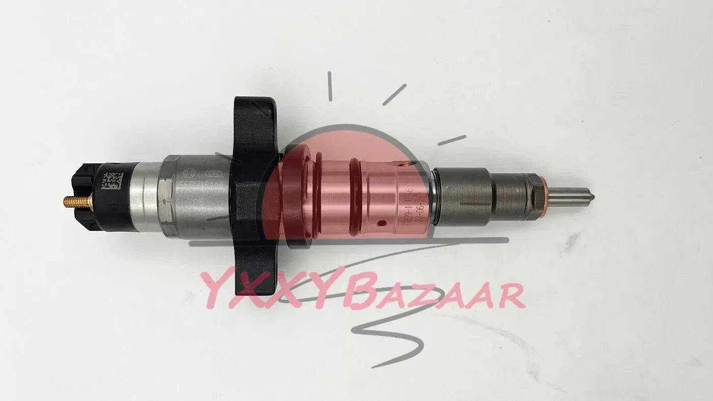 6 Fuel Injector w/ Tube For 03-04 Dodge Ram 2500 3500 Cummins 5.9L 0445120255