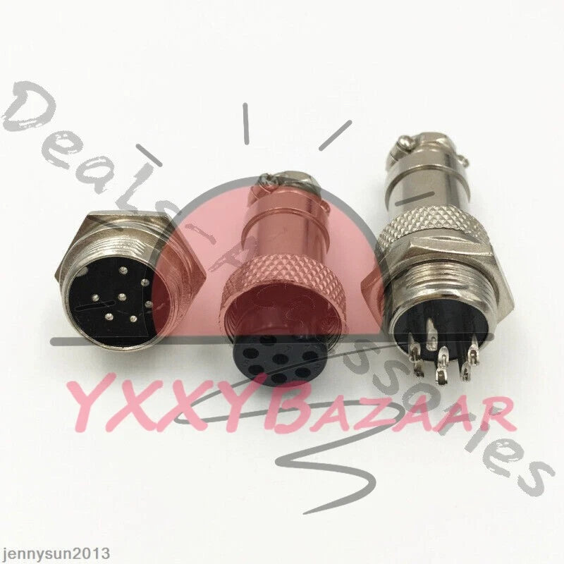 GX16/GX20/GX12 Ation Plug Male&Female Wire Panel Metal Connector 2/3/4/5/6Pin